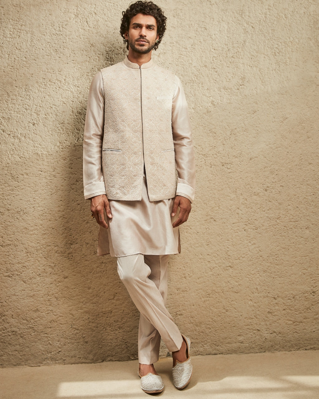 The Modern Minimalist Nehru Jacket Set By KYNAH, Luxury Indian Fashion & Bridal Wear