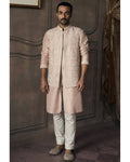 The La Creme' Masai Aged Peach Bandi Set By KYNAH, Luxury Indian Fashion & Bridal Wear