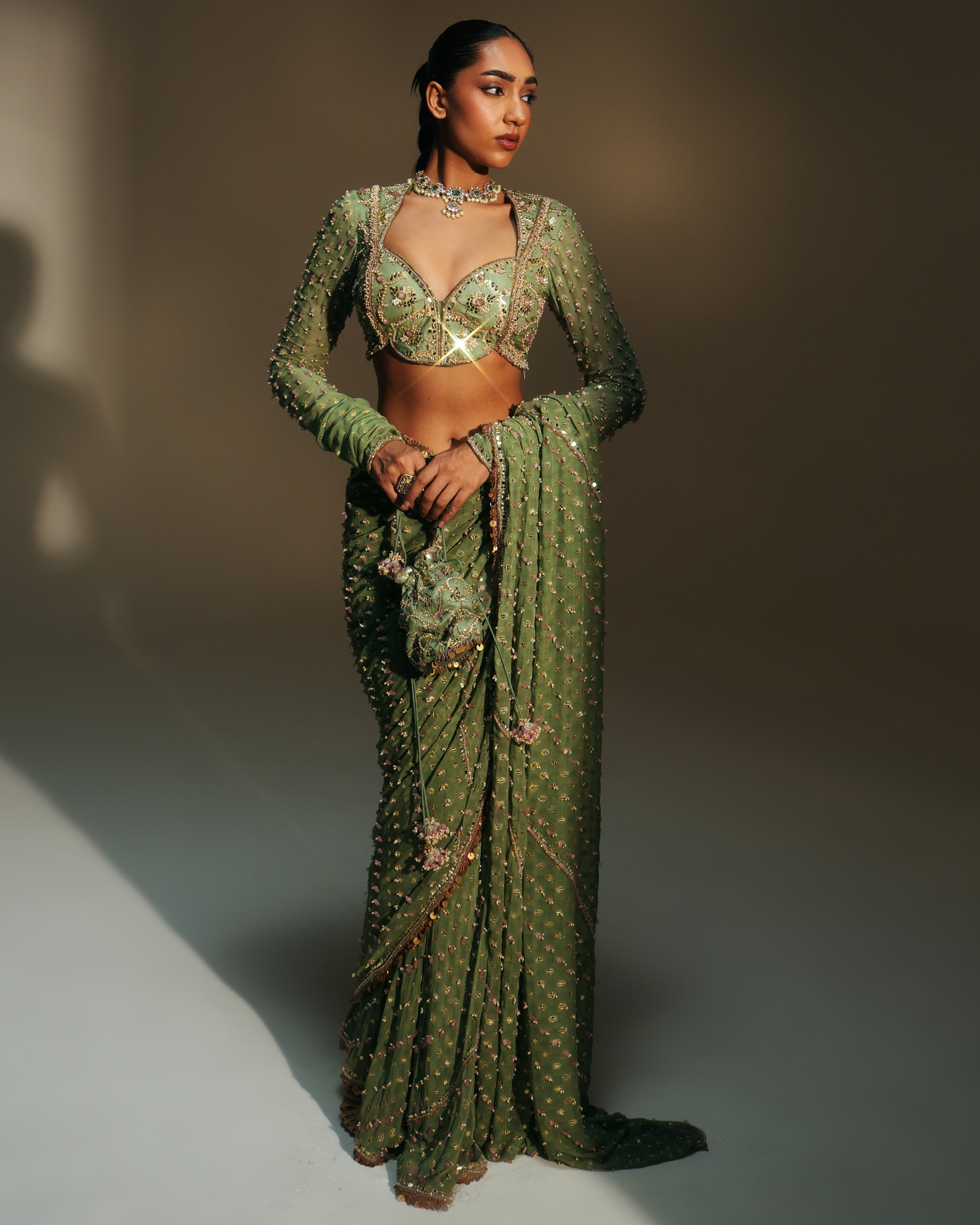 Unnati Sari Set By KYNAH, Luxury Indian Fashion & Bridal Wear