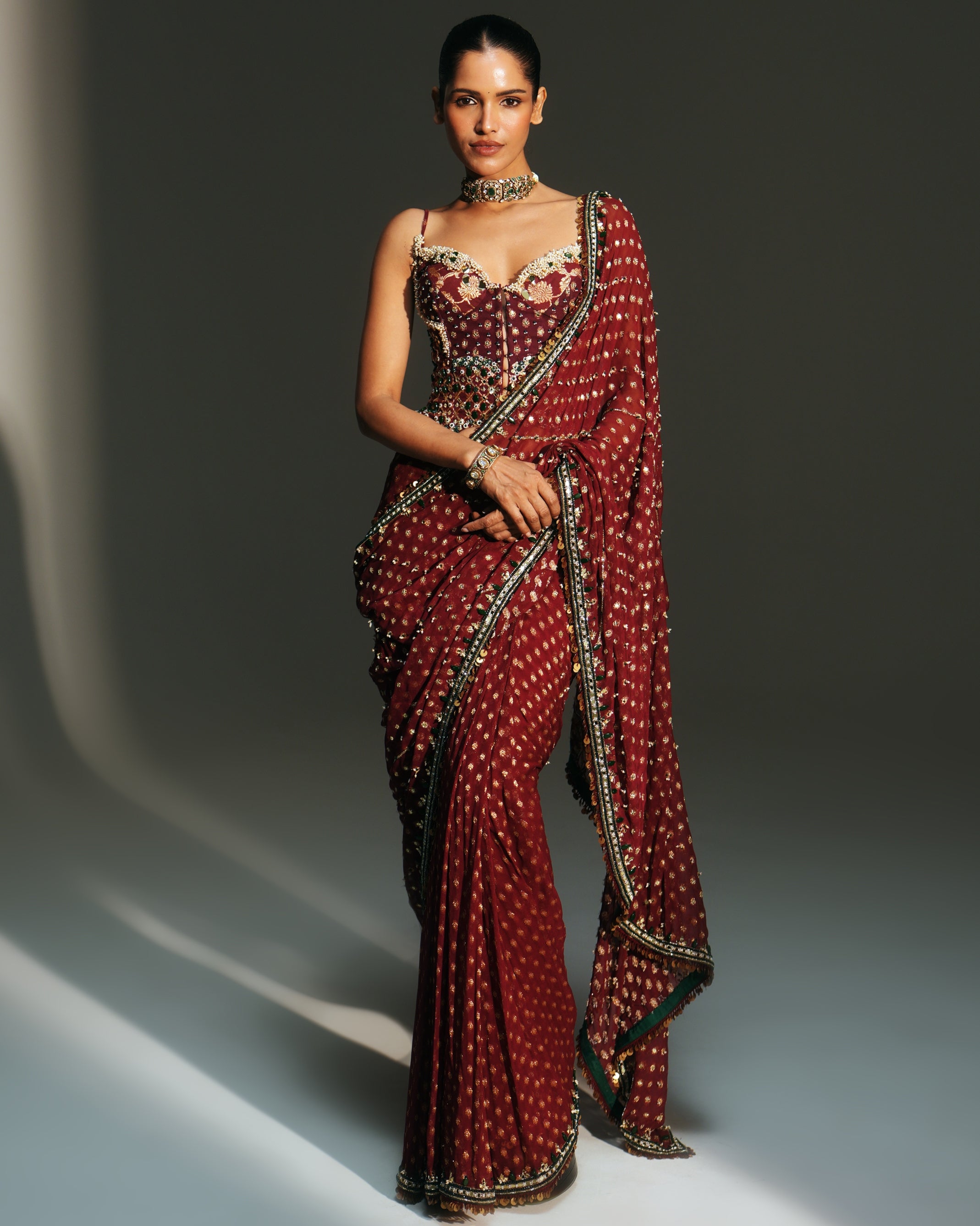 Yamini Sari Set By KYNAH, Luxury Indian Fashion & Bridal Wear