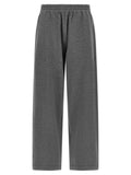Brunello Cucinelli Pure Cotton Wide-Leg Joggers — Gray