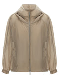 Moorer Wrinkled Technical Windbreaker — Beige