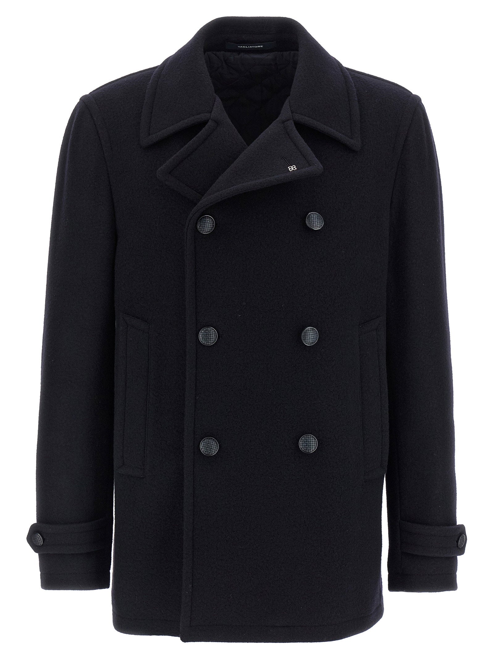 Tagliatore Monaco Coat — Black
