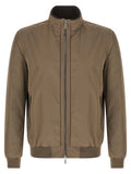 Moorer Water-Repellent Bomber Jacket — Taupe