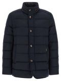 Chaqueta de plumas Moorer — Azul marino
