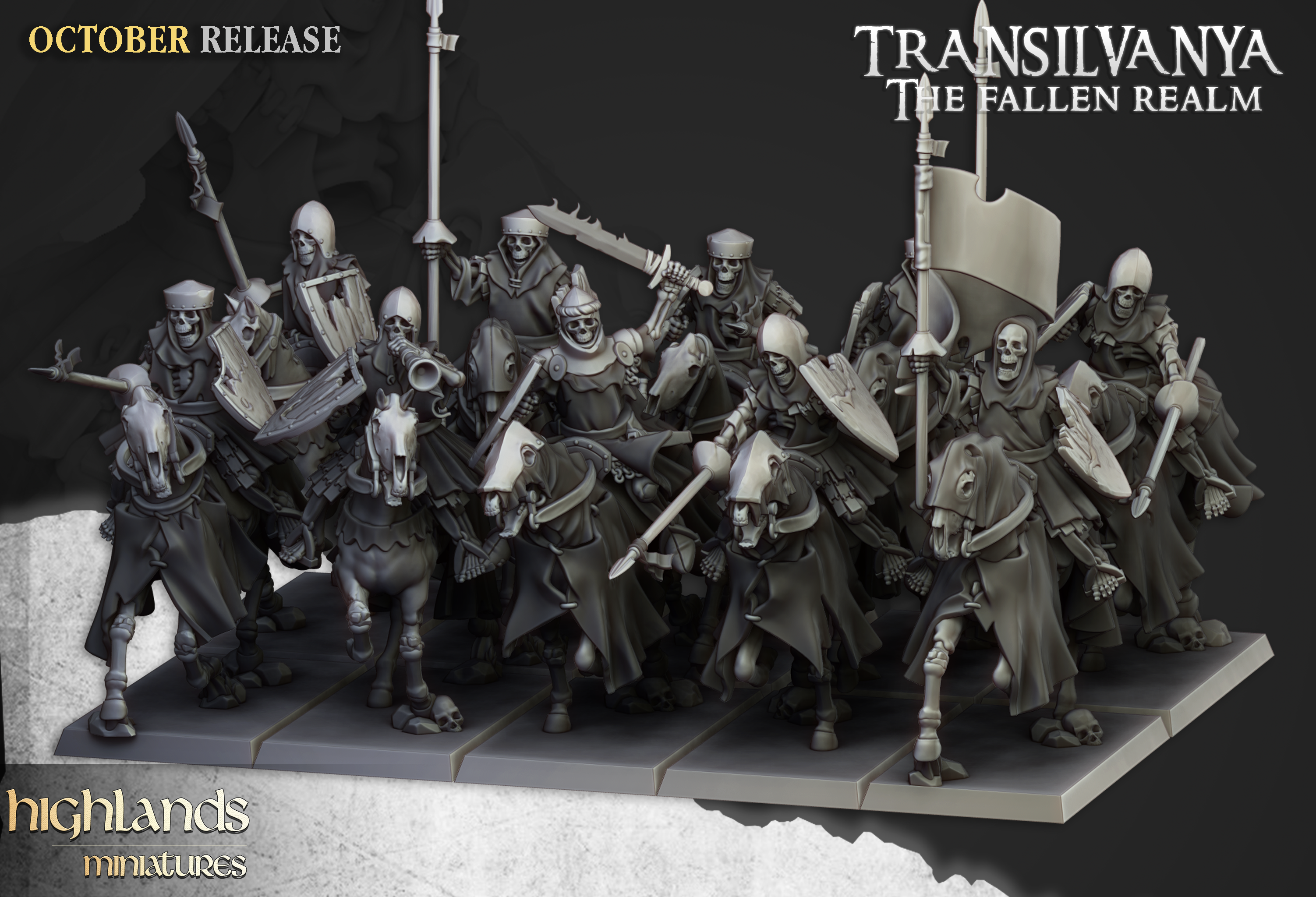 Mounted Skeleton, Highlands Miniatures