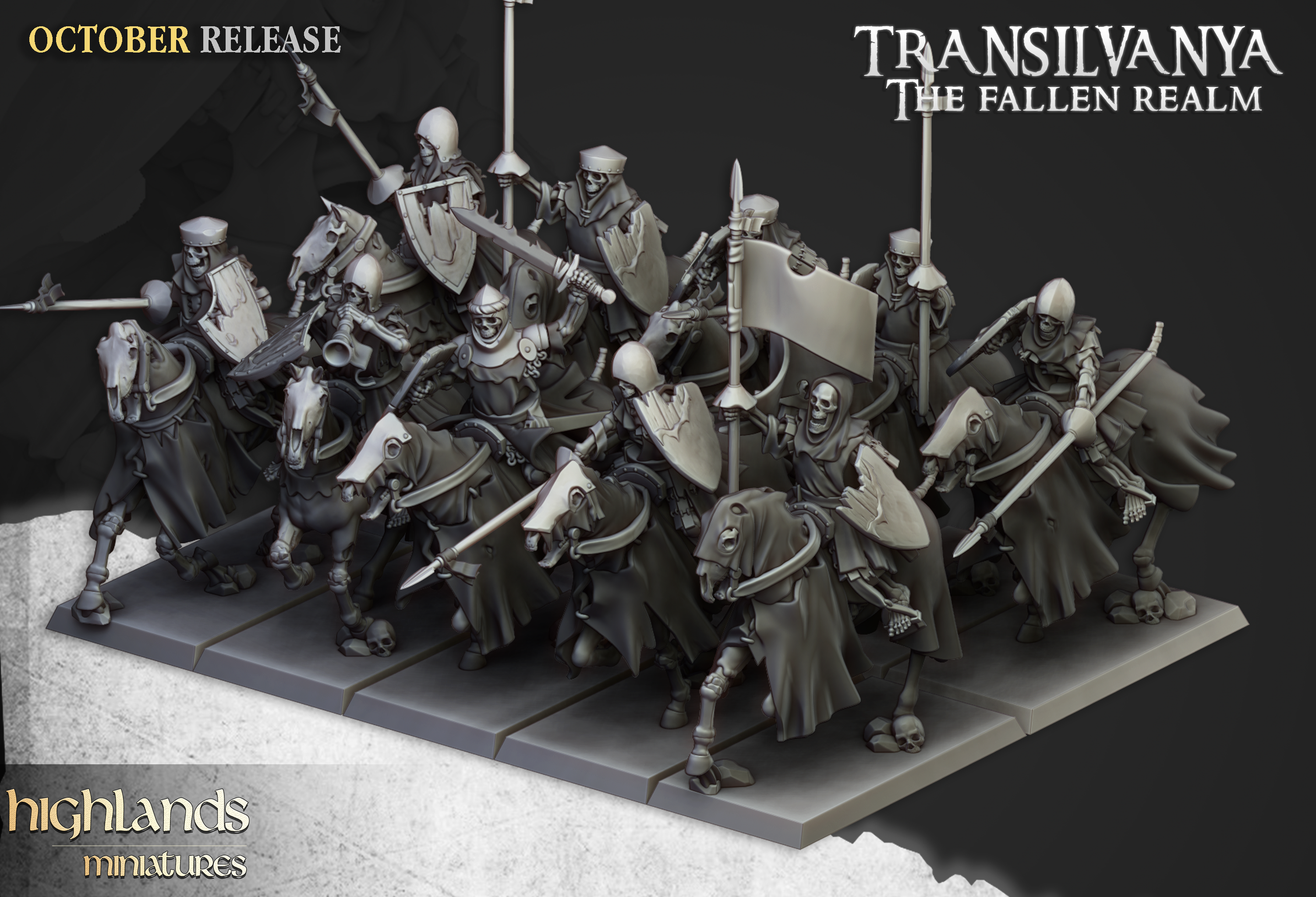 Mounted Skeleton, Highlands Miniatures