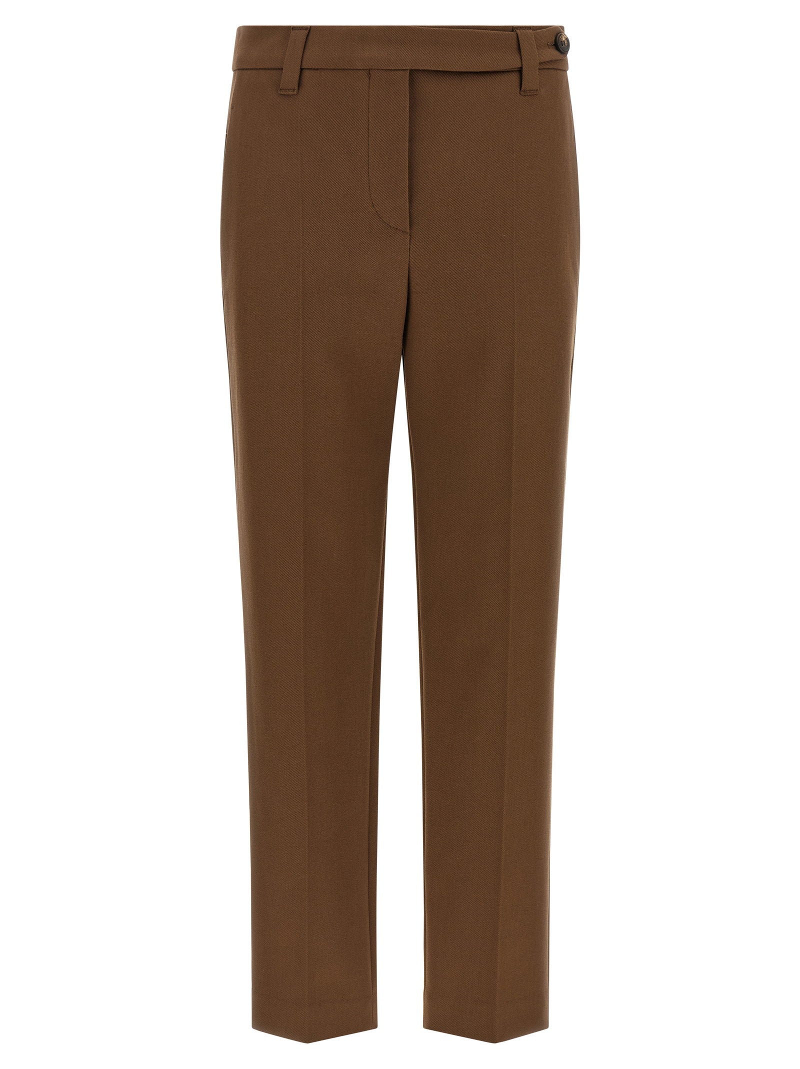Brunello Cucinelli Monile Trousers — Brown