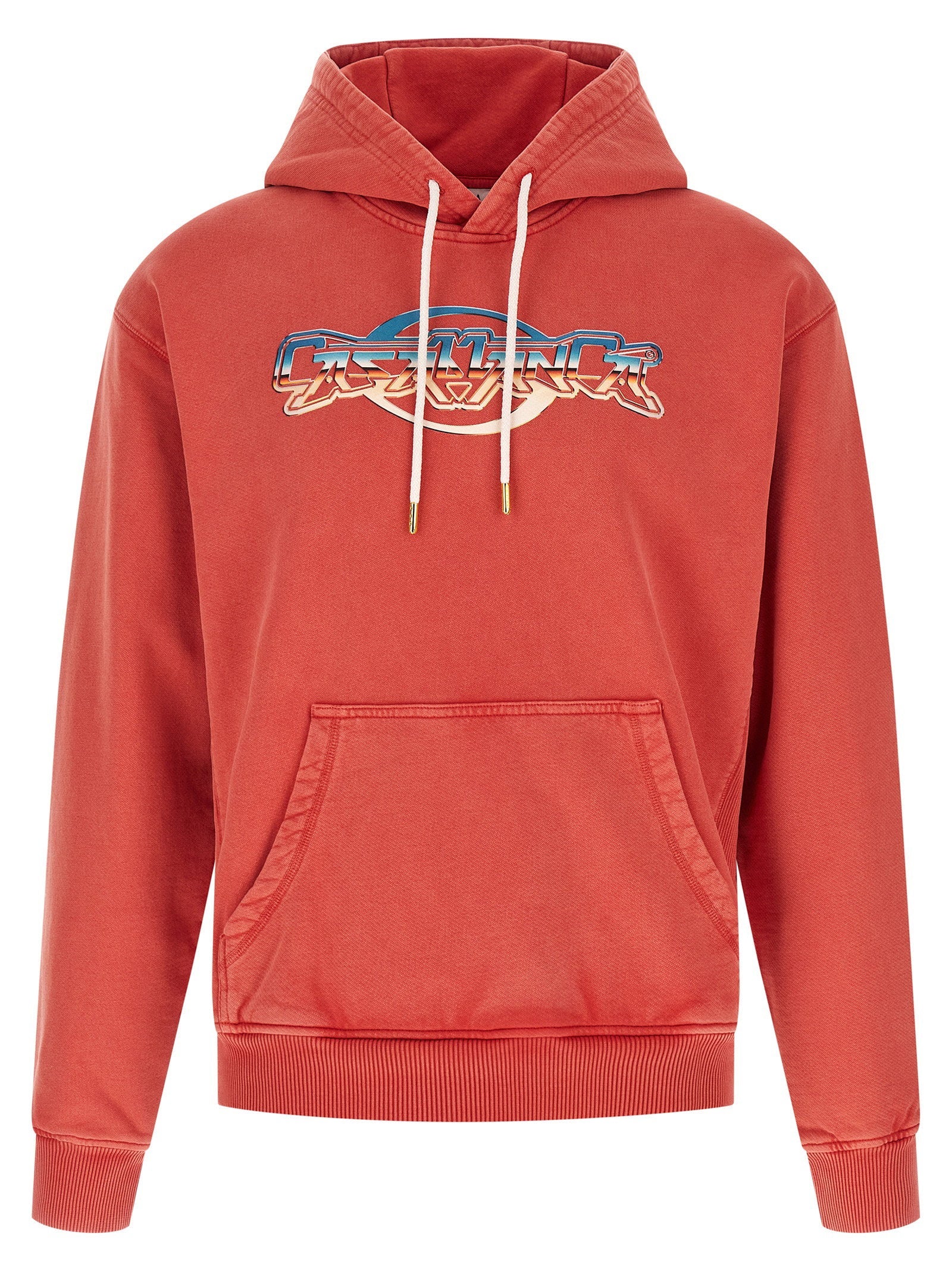 Casablanca Chrome Hoodie — Coral