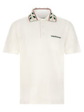 Casablanca Laurel Polo Shirt — White