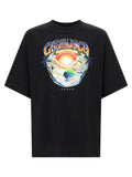 Casablanca Airspray Graphic Print T-shirt — Black