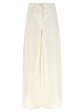 Brunello Cucinelli The Wide Barrel Jeans — Cream