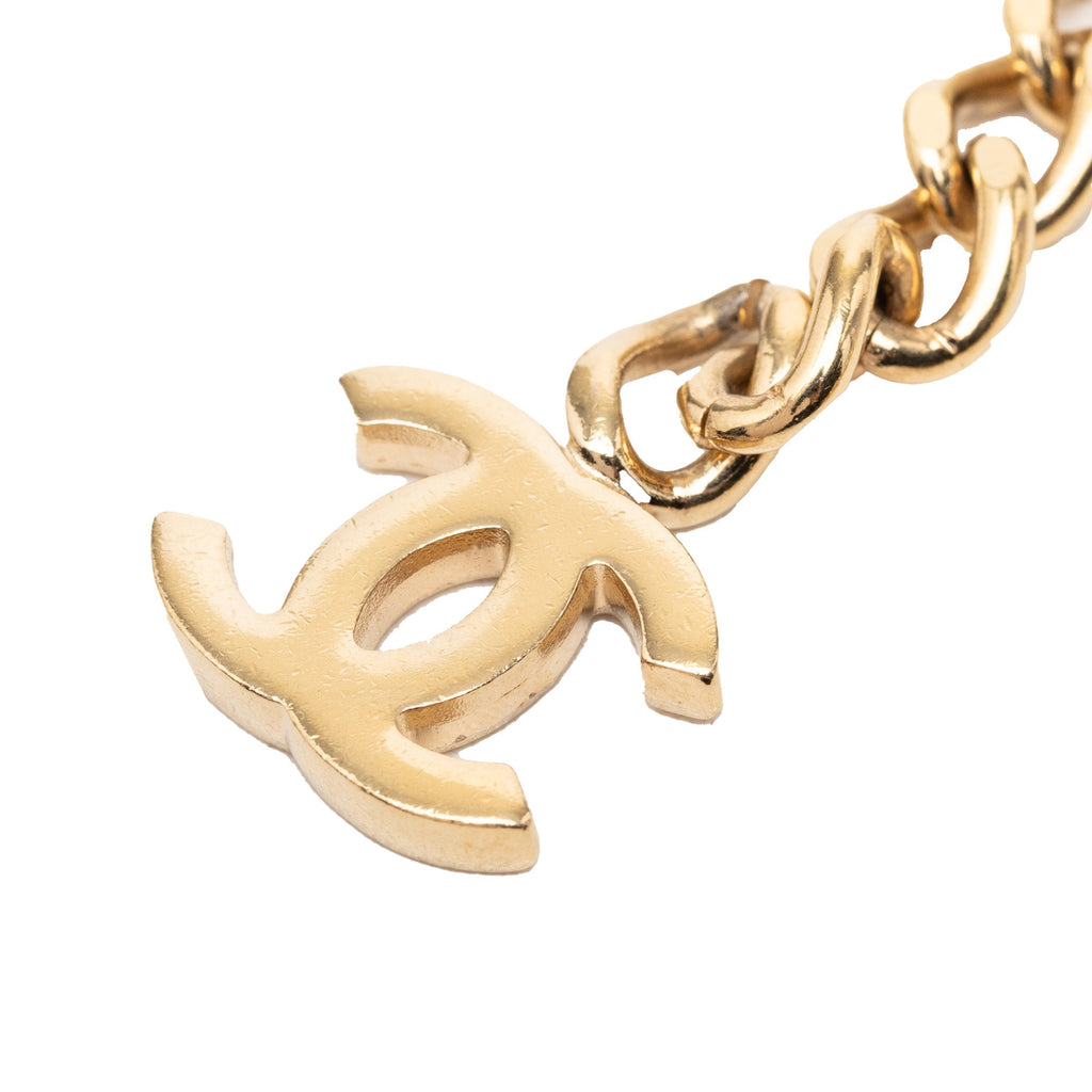 Gold Plated Strass Coco Double Chain Belt
