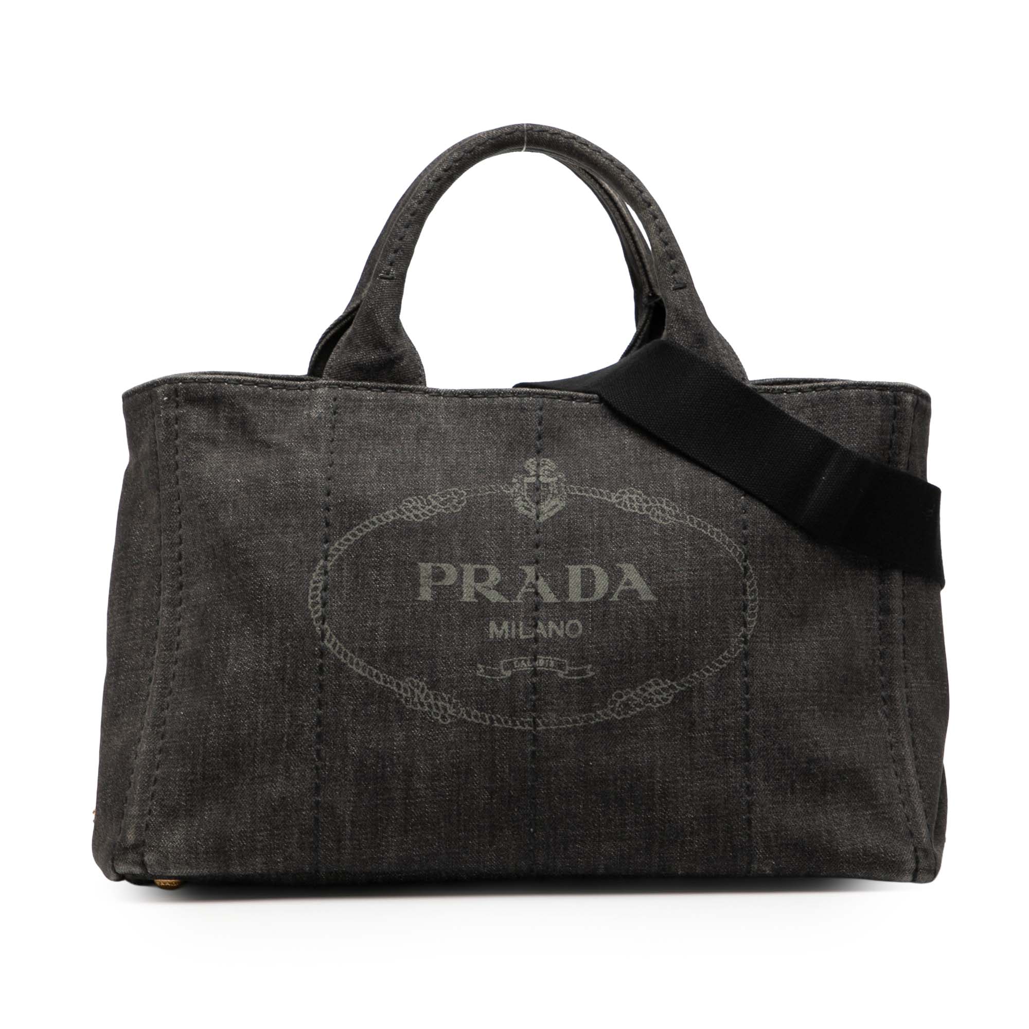 Denim Canapa Logo Satchel