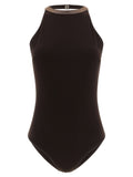 Brunello Cucinelli Precious Collar One-Piece Swimsuit — Black