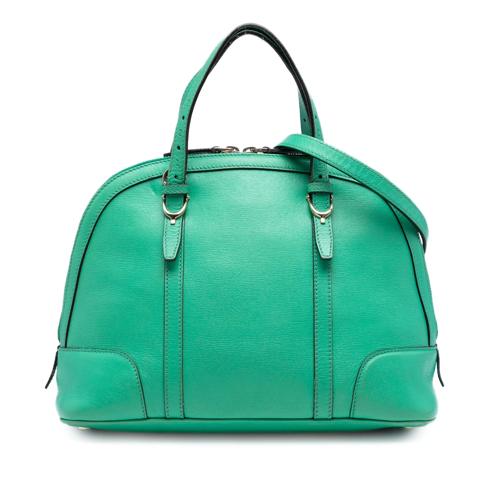 Small Leather Nice Dome Satchel