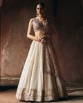 Sakeena Gold Tissue Lehenga Set By KYNAH, Luxury Indian Fashion & Bridal Wear