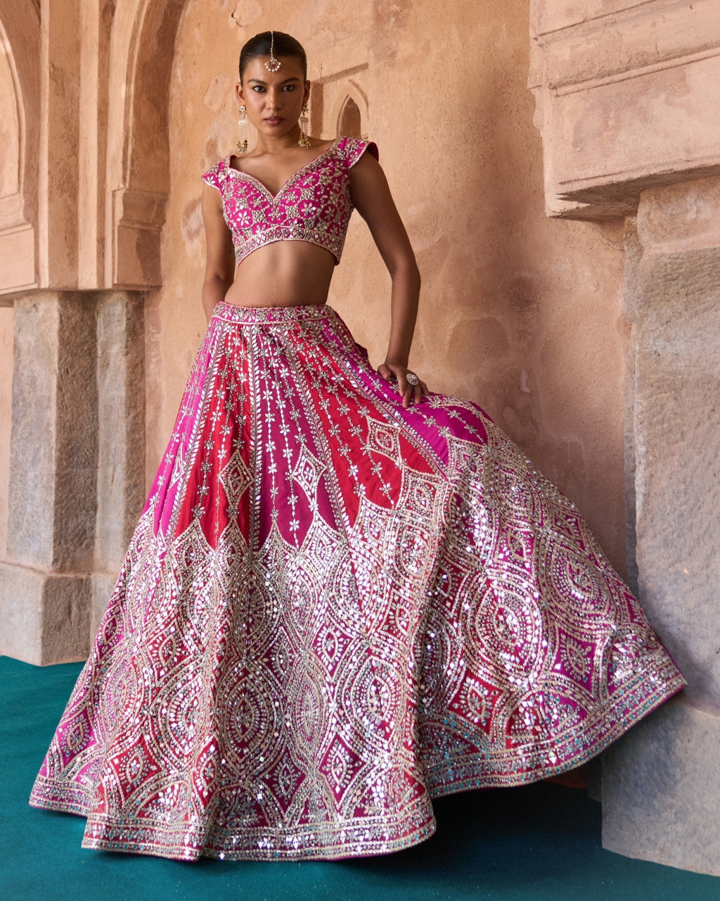 Agni Lehenga Set By KYNAH, Luxury Indian Fashion & Bridal Wear