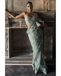 The Midnight Garden of Eden Sari Set By KYNAH, Luxury Indian Fashion & Bridal Wear