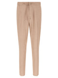 Etro Flamed Linen Blend Joggers — Beige