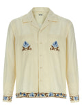 Bode Noveau Vine Shirt — cream