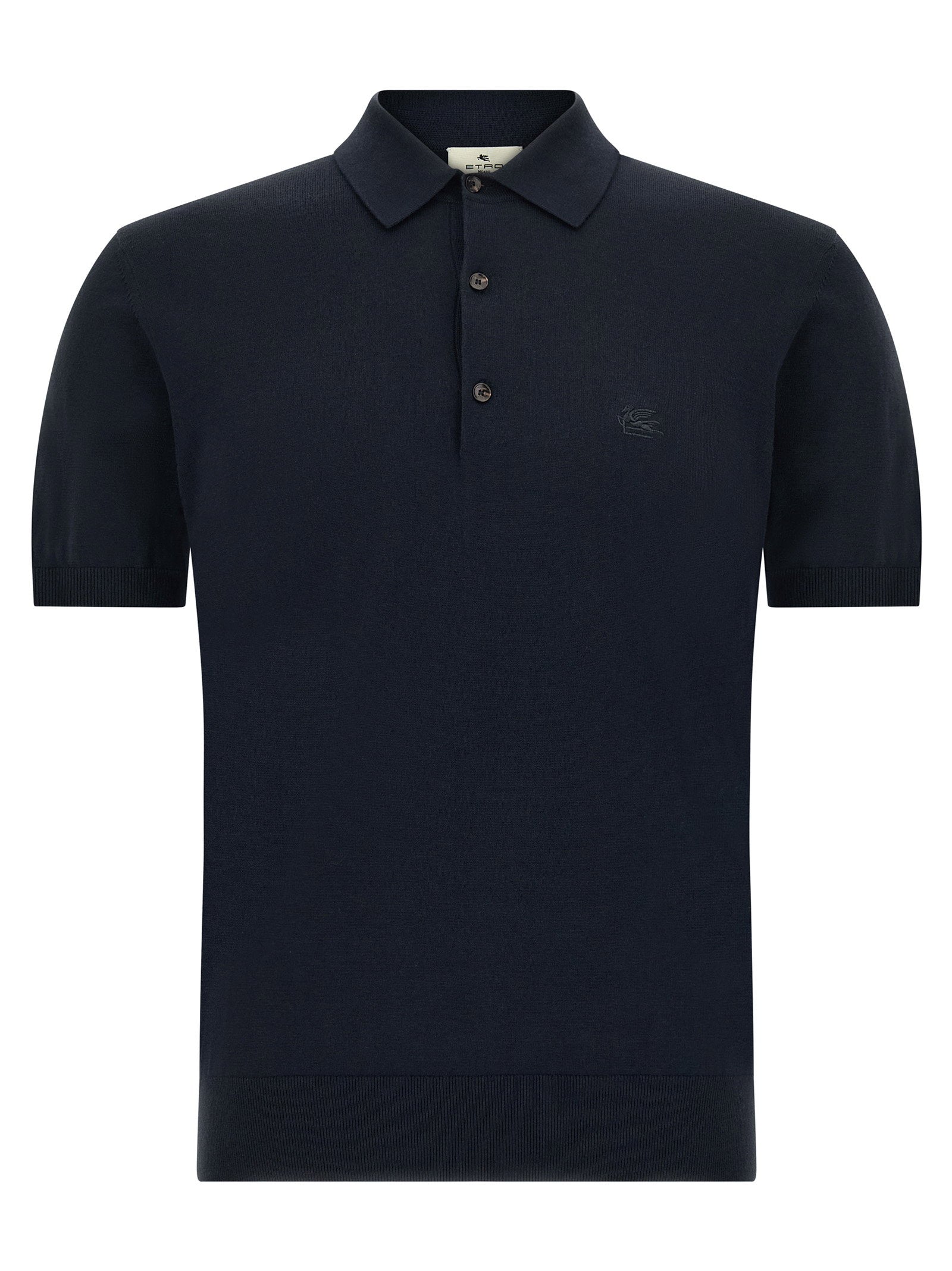 Etro Pegaso Polo Shirt — Navy