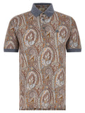 Etro Arnica Paisley Polo — Brown
