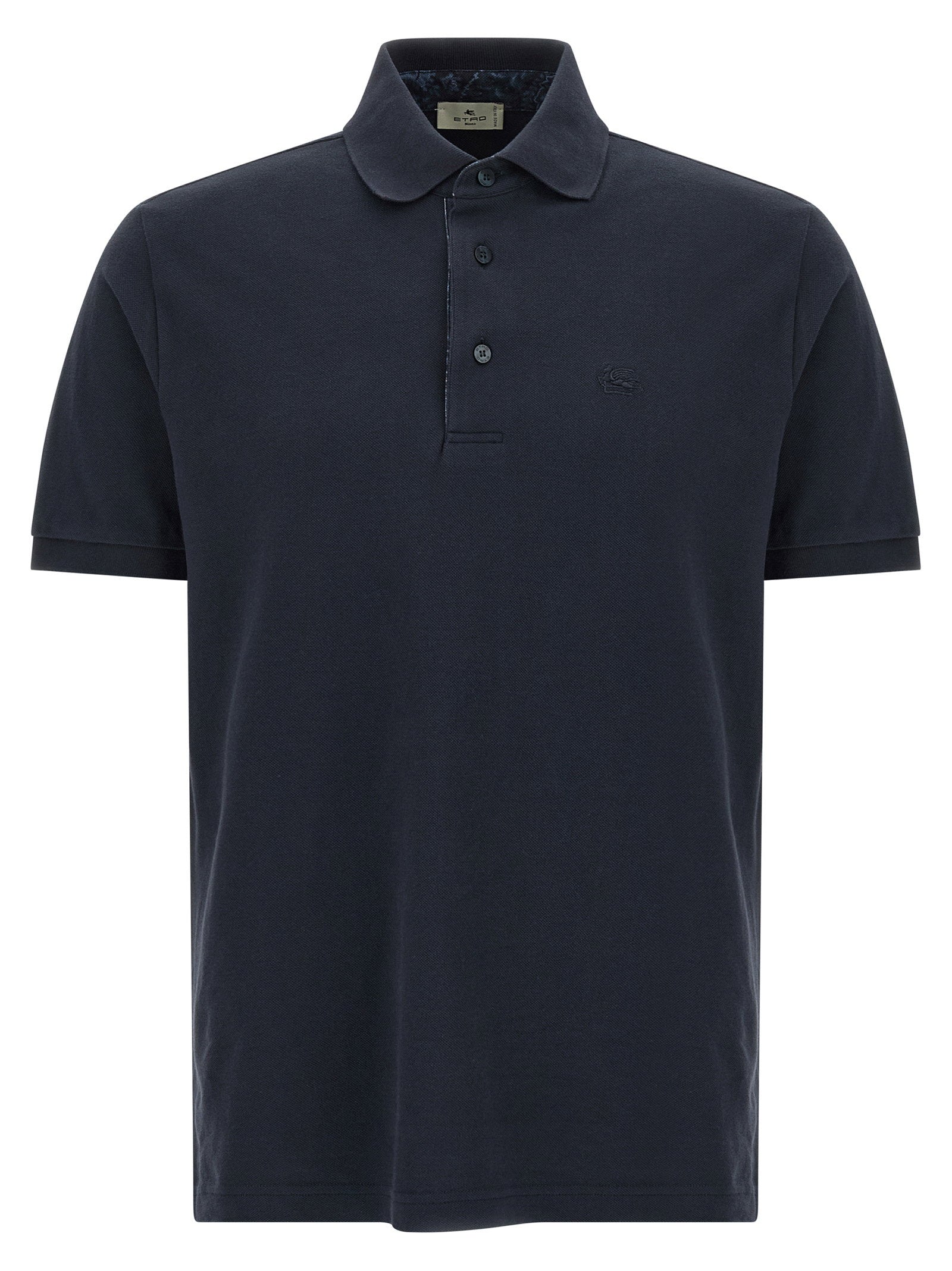 Etro Pegaso Polo Shirt — Navy