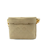 CC Quilted Lambskin Tassel Chain Vanity Bag