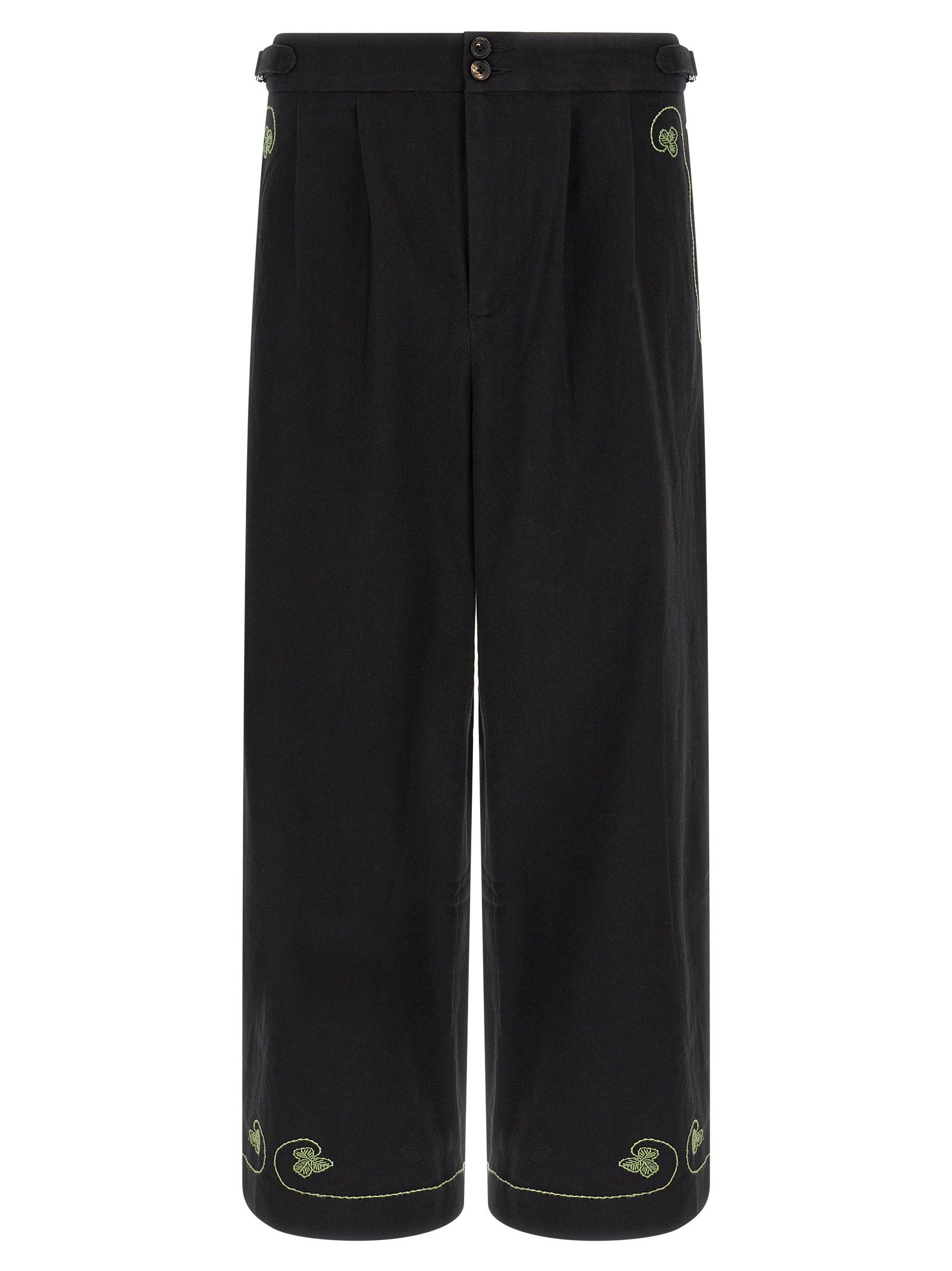 Bode Lucky Draw Trousers — Black