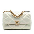 Large Iridescent Lambskin 19 Flap