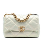 Large Iridescent Lambskin 19 Flap