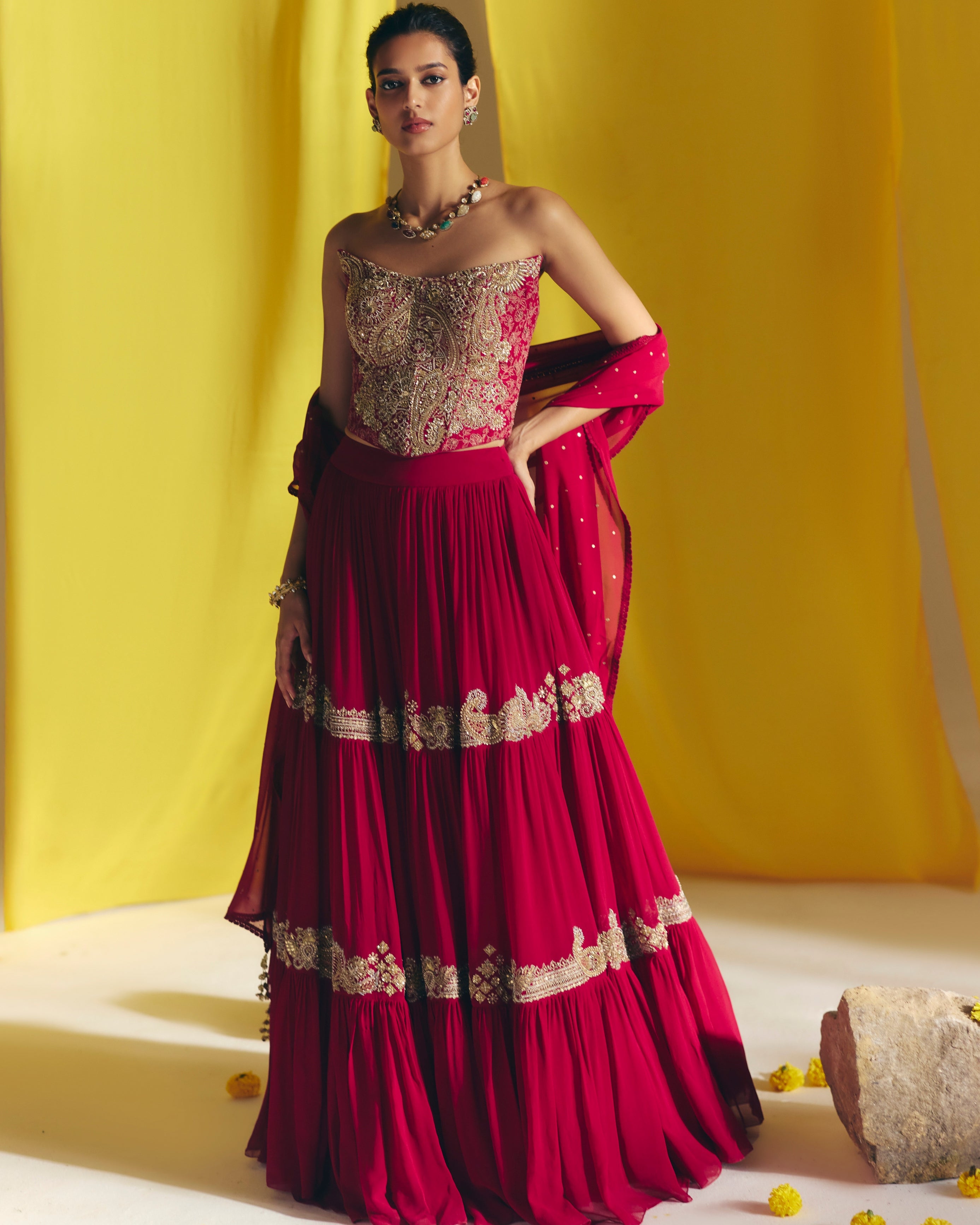 Meher Skirt Set By KYNAH, Luxury Indian Fashion & Bridal Wear