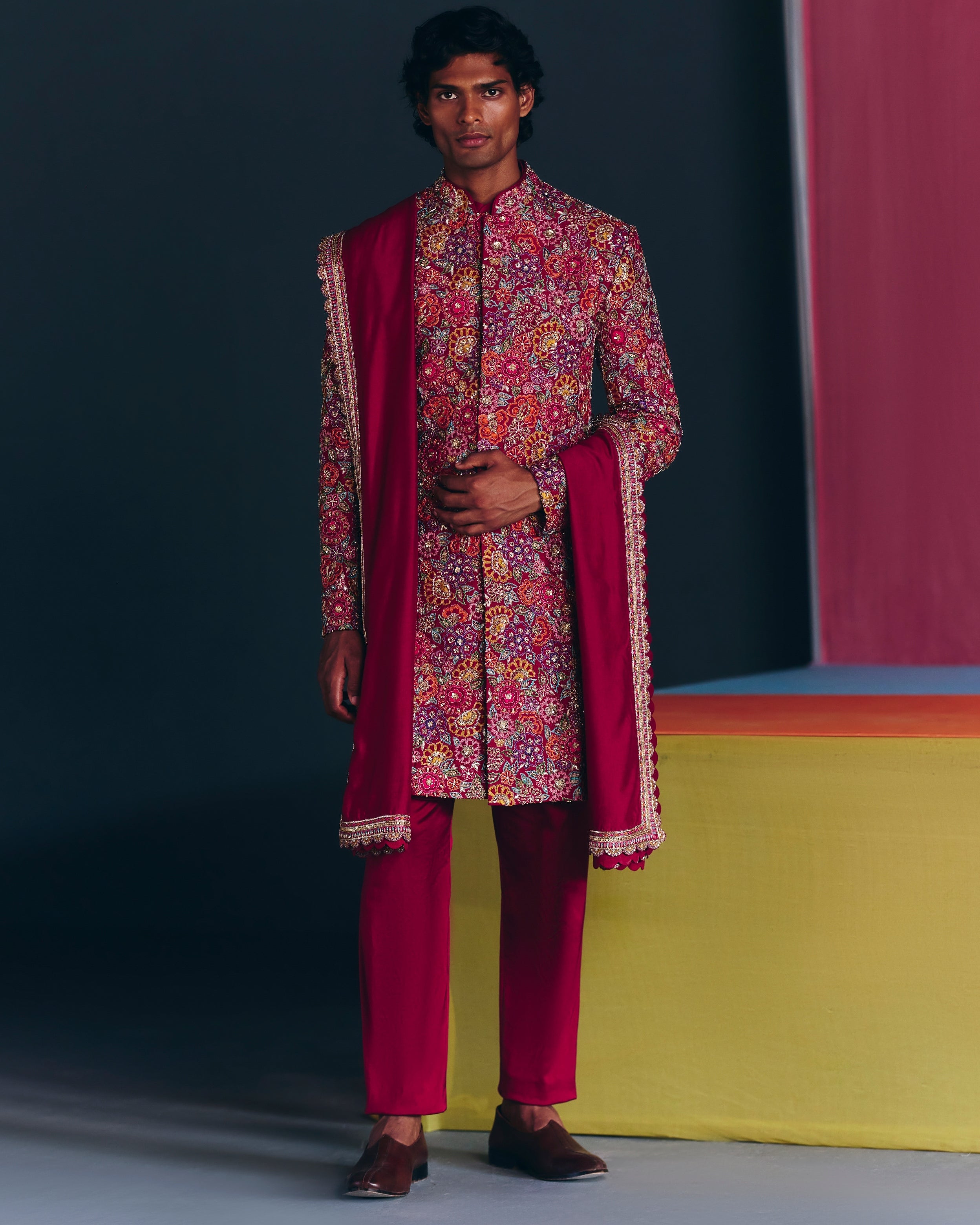 Anvit Sherwani Set By KYNAH, Luxury Indian Fashion & Bridal Wear