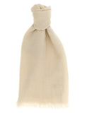 Brunello Cucinelli Cashmere-Silk Blend Scarf — beige