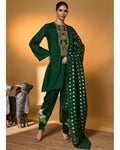 Bottle Green Kurta Set By KYNAH, Luxury Indian Fashion & Bridal Wear
