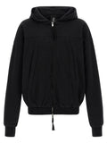Thom Krom Metal Zip Closure Hoodie — Black
