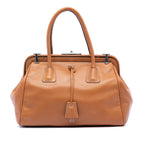 Goatskin Madras Cerniera Handbag