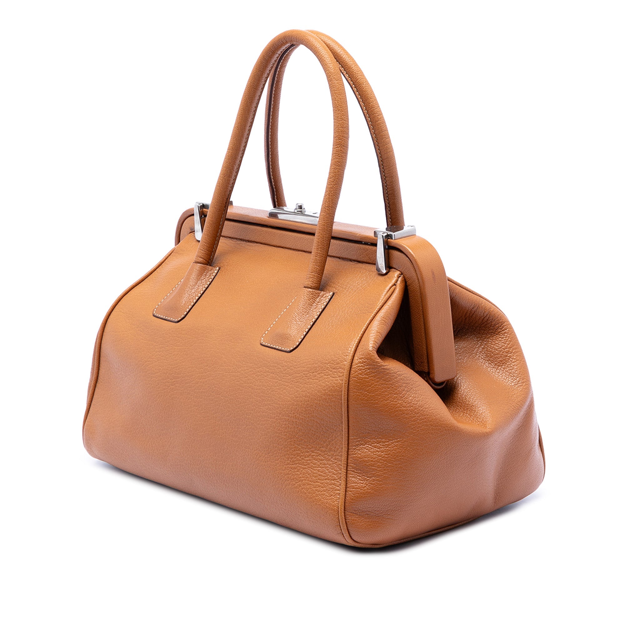 Goatskin Madras Cerniera Handbag