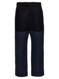 Thom Browne Unconstructed Colorblock Trousers — Black
