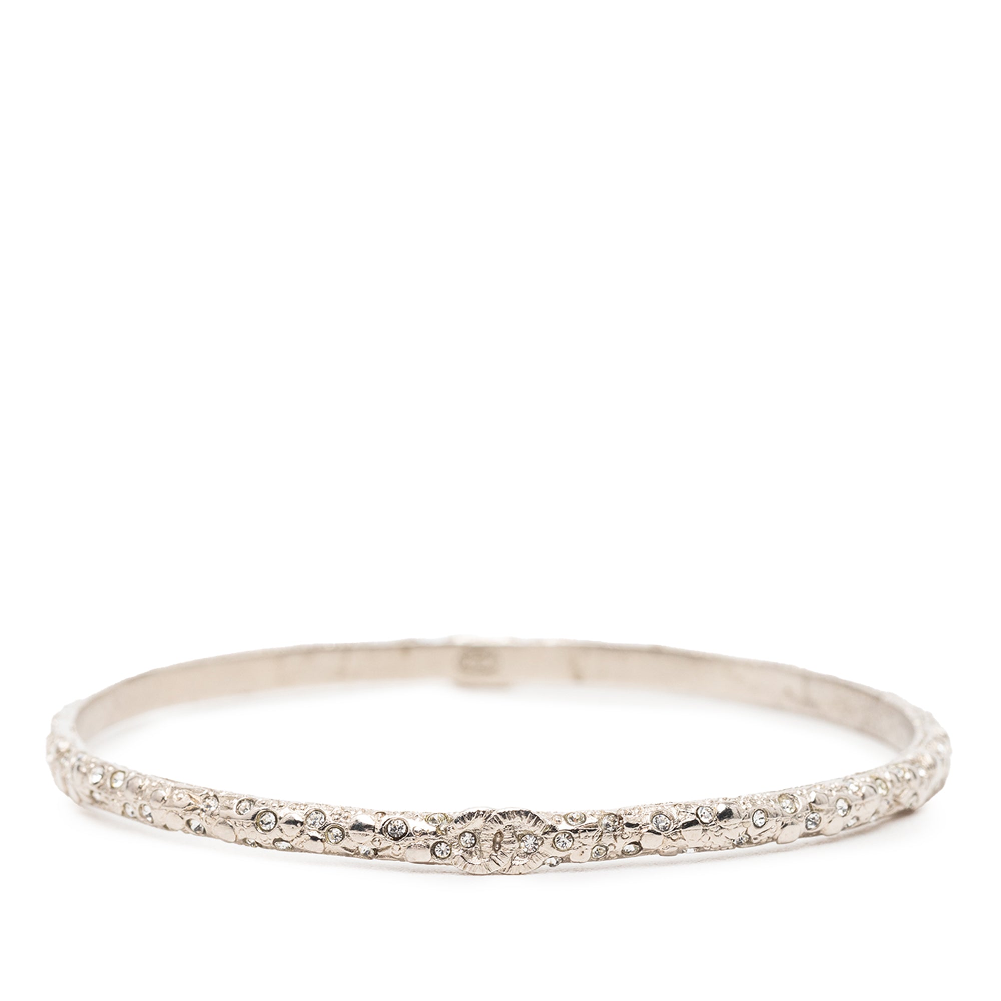 CC Silver Plated Strass Bangle