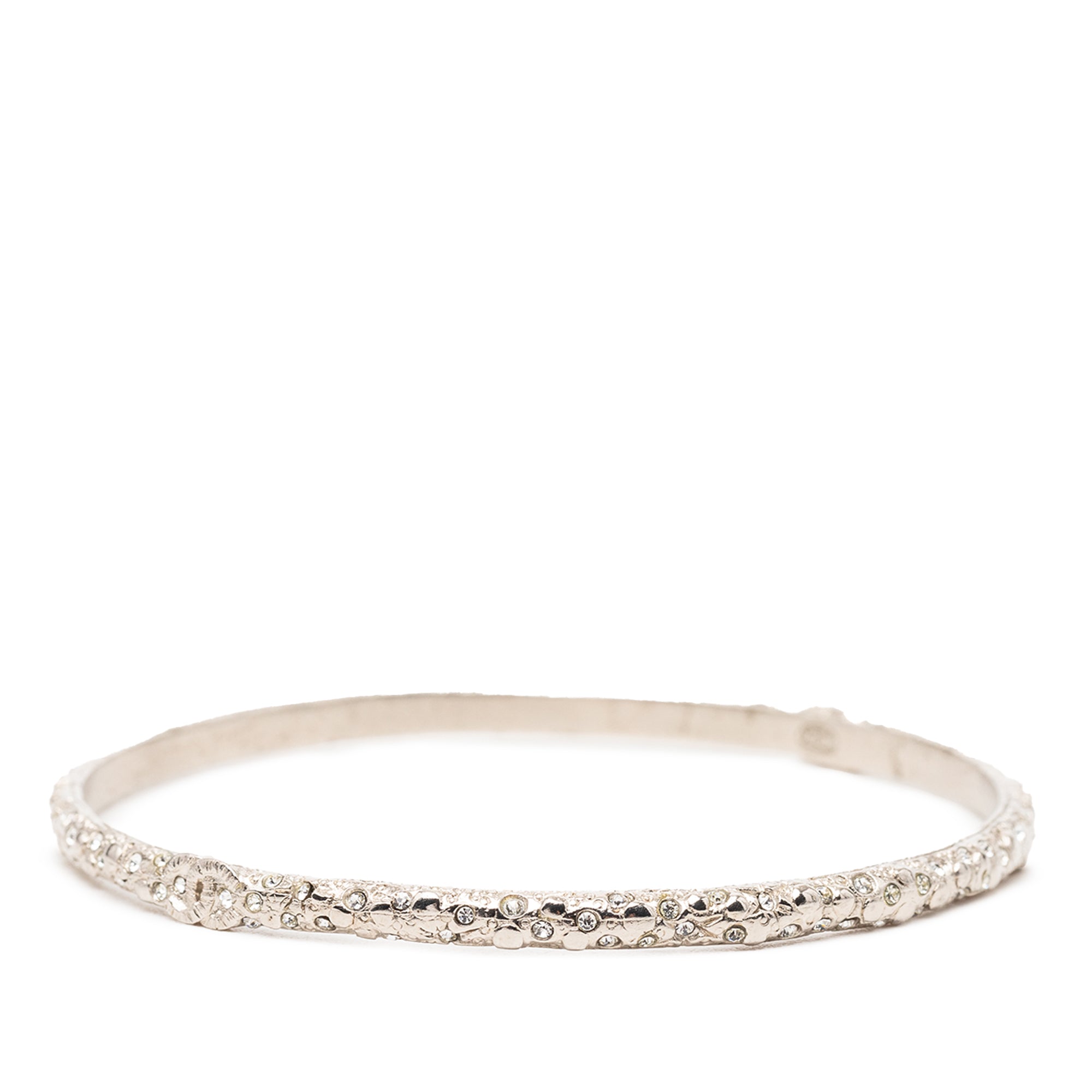 CC Silver Plated Strass Bangle