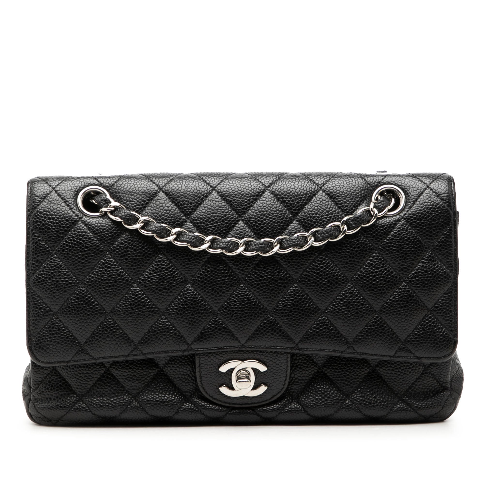 Medium Classic Caviar Double Flap