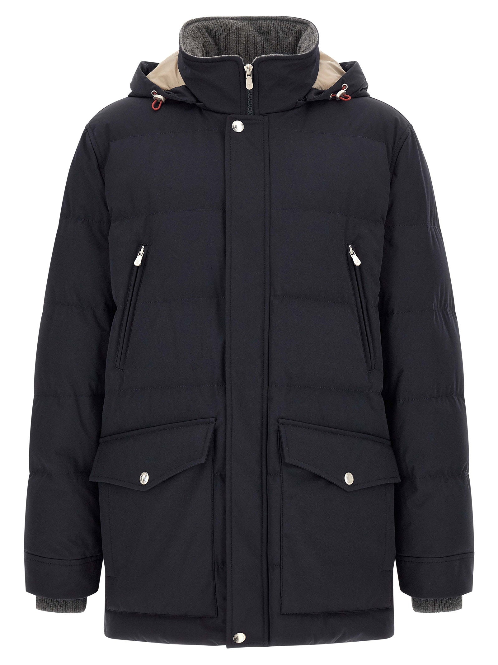 Brunello Cucinelli Goose Down Quilted Down Jacket — Black
