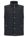 Brunello Cucinelli Quilted Techno Fabric Vest — Black