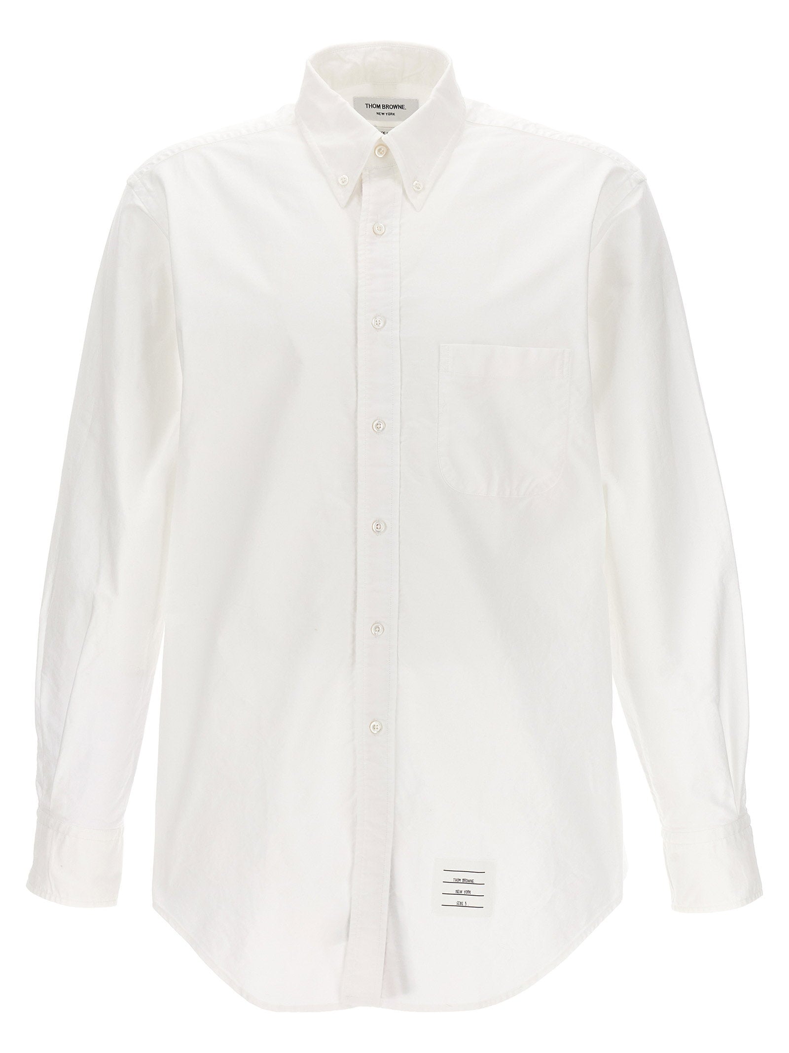 Camisa Oxford de algodón Thom Browne — Blanco