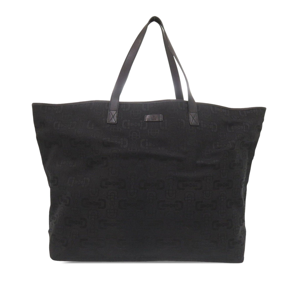 Large Horsebit Canvas Tote