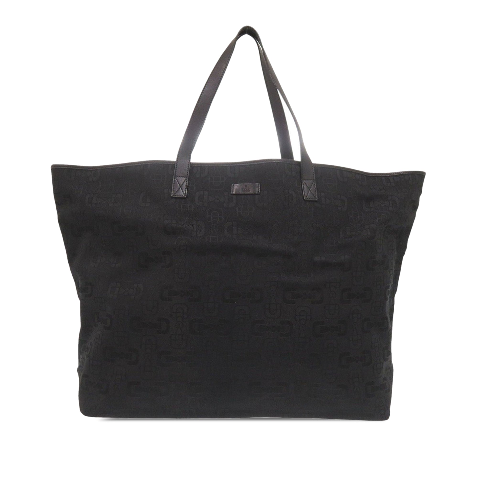 Large Horsebit Canvas Tote