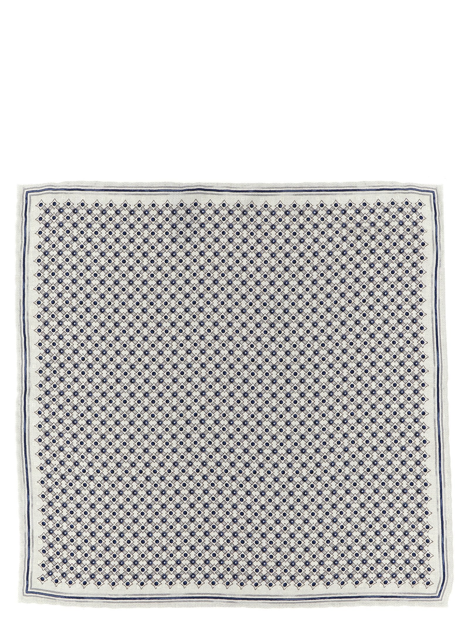 Brunello Cucinelli Silk Double-Face Scarf — Cream