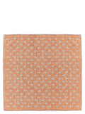 Brunello Cucinelli Geometric Diamond Silk Clutch — Rust